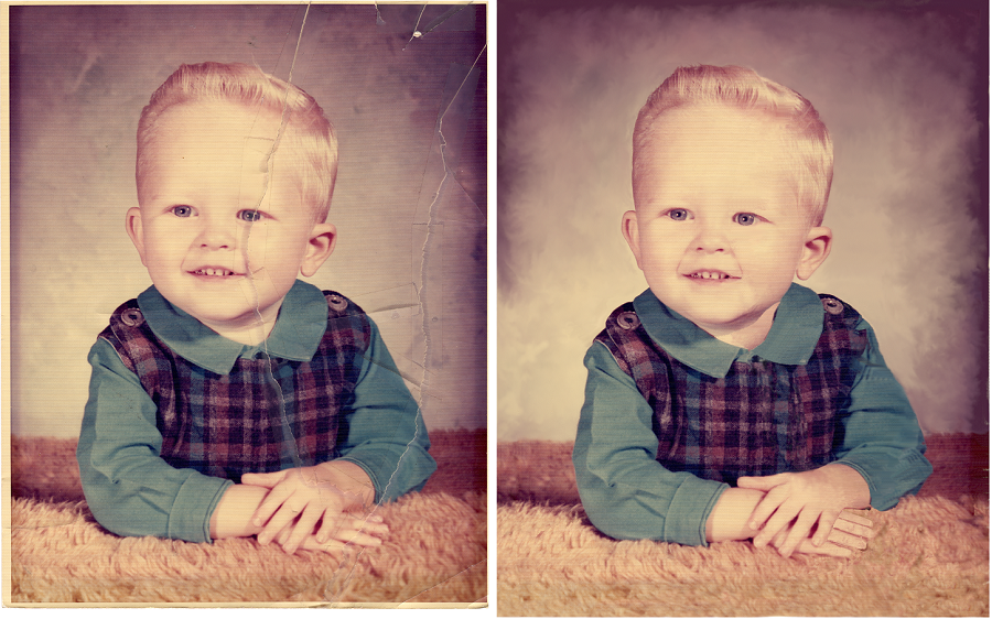 Restoration of 50 year old photograph
